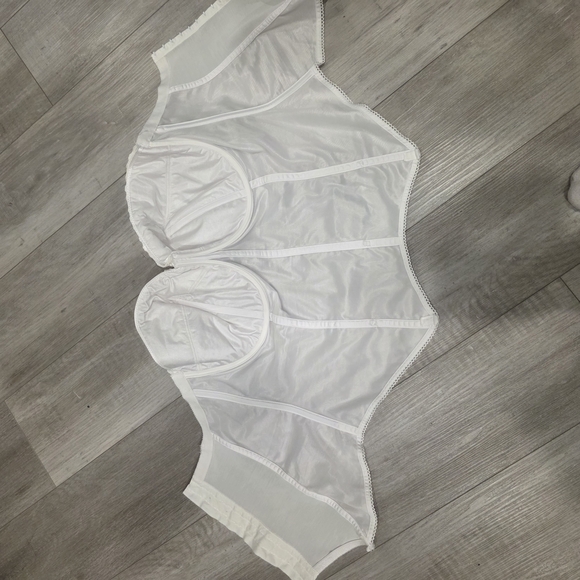 Goddess White Longline Bra - Picture 2 of 7